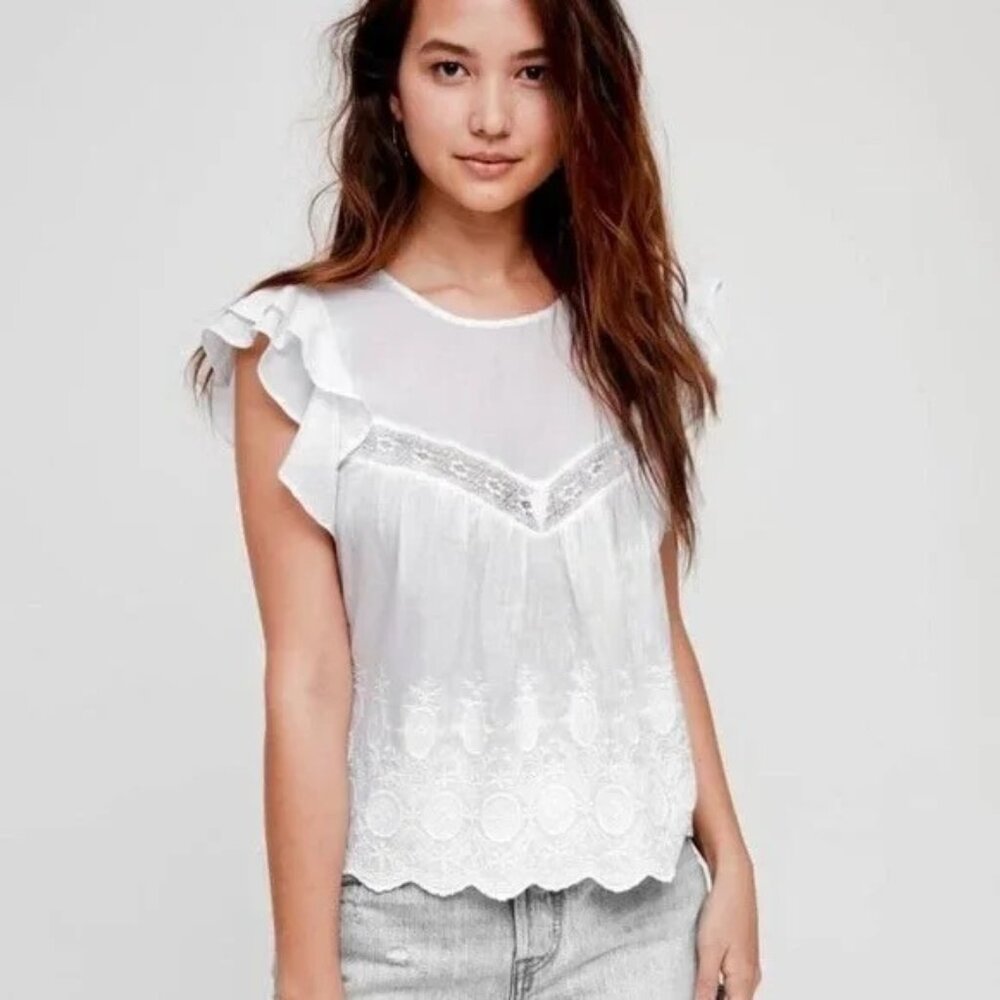 Aritzia Sunday Best Caddie Blouse
